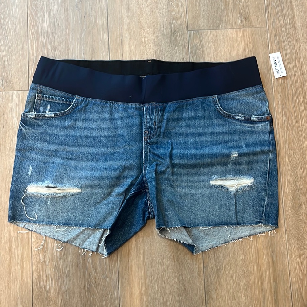 Old Navy Maternity jean shorts